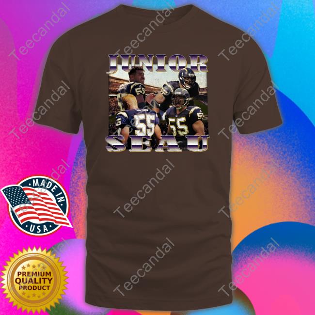 Los Angeles Chargers Junior Seau Tee Shirt Junior Seau Shirt Los Angeles Chargers Fanessah