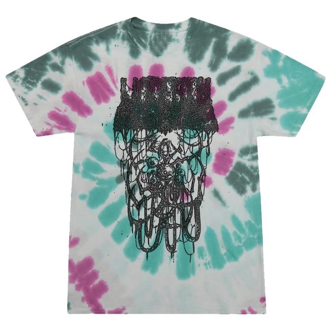 Trending Undeath Metal Merch Eyeball Goop Green & Purple Swirl Crewneck Sweatshirt