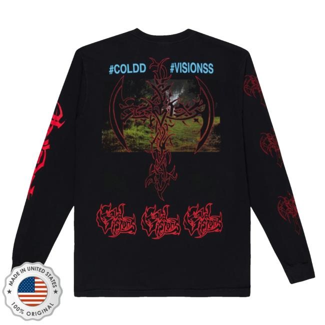 Bladee Cold Visions Merch Store Shop Forest Crime Cold Visions Black Unisex Sweatshirt