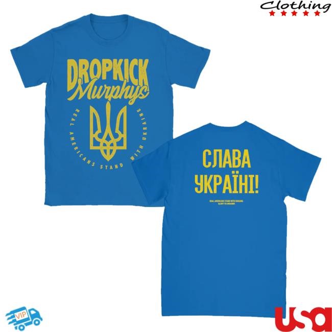 Dropkick Murphys Merch Ukraine Tee Shirt