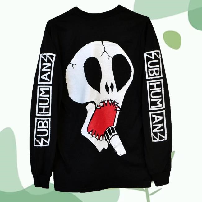 Pirates Press Records Merch Store Shop Subhumans Small Skull Sweatshirt