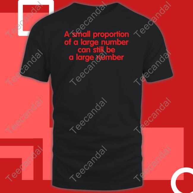 A Small Proportion Of A Large Number Can Still Be A Large Number Long Sleeve Tee Shirt