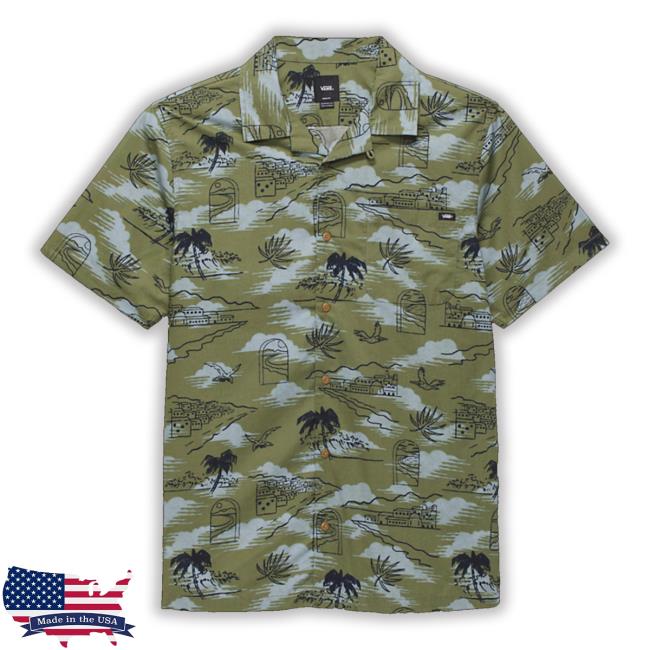 Davista Buttondown Olivine Hawaiian Shirts