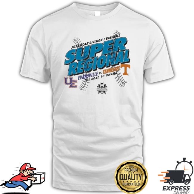 Original 2024 Ncaa Division I Baseball Super Regional Evansville Vs Tennessee The Road To Omaha Long Sleeve T Shirt