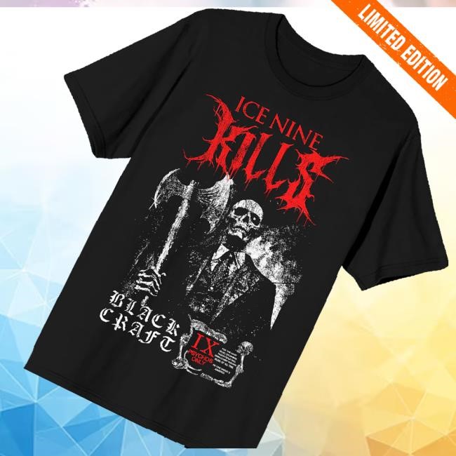 Official Blackcraft X Ice Nine Kills Ink Skeleton Corpses Hoodie Sweatshirt