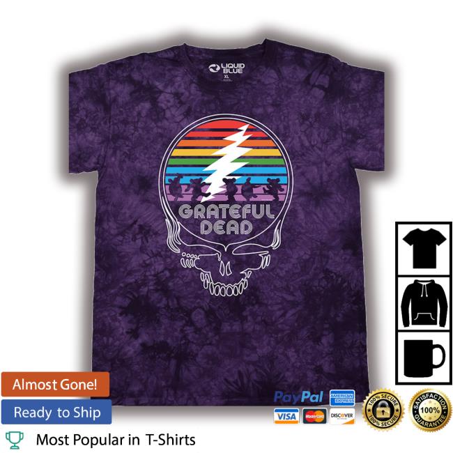 Liquid Blue Grateful Dead Spectrum Steal Your Face New Shirt