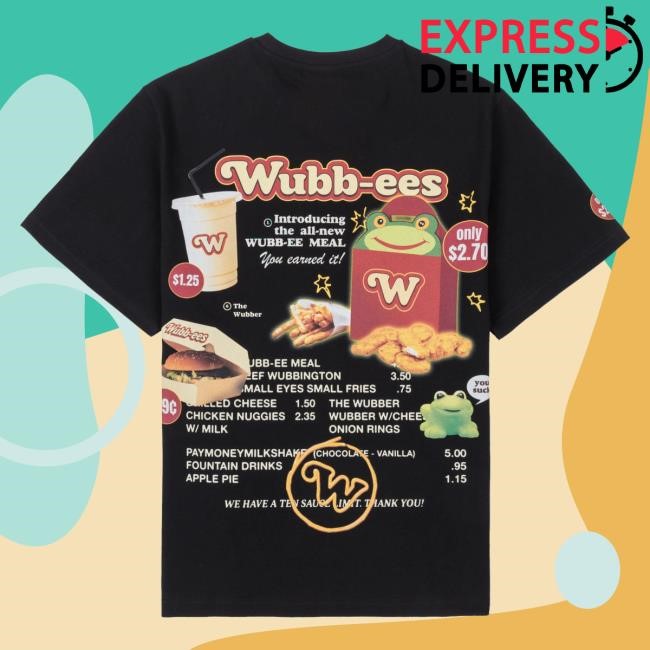 Trending Paymoneywubby Merch Drive-Thru Menu Oversized Shirt