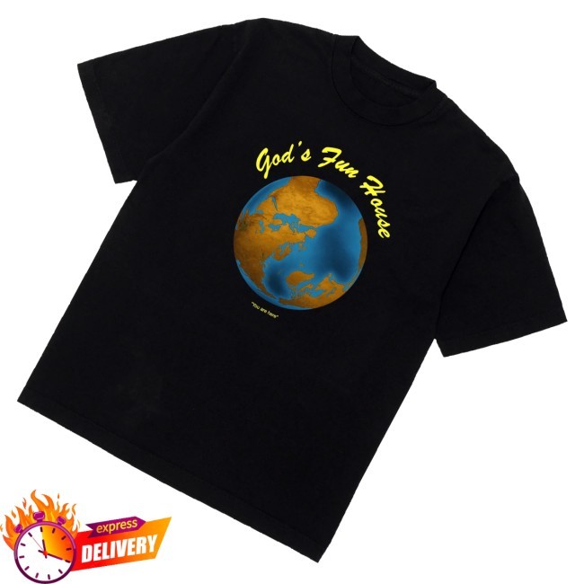 Official Earl Sweatshirt Merch God's Fun House Black T-Shirt