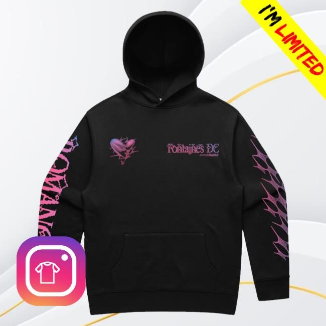 Official Fontaines Dc Store Merch Romance Tracklist Black Shirts