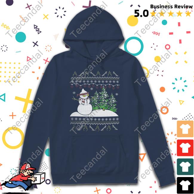 Sapnap Store Holiday Faux Knitted Crewneck Sweatshirt