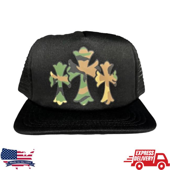 Official Privatestockatx Merch Shop Chrome Hearts Camo Cross Head Wear