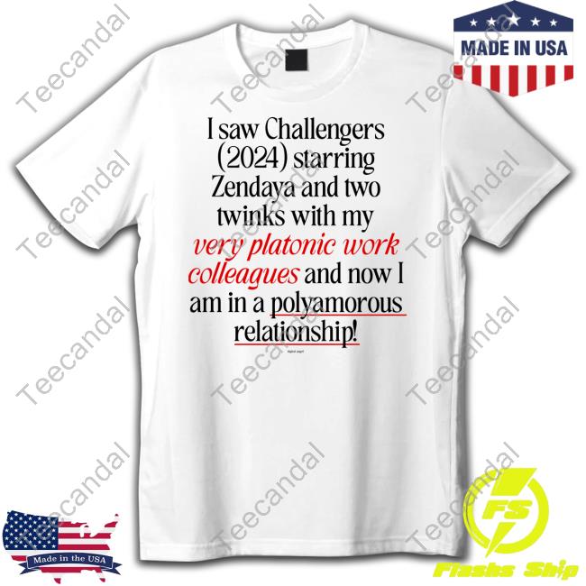 Official I Saw Challengers 2024 Starring Zendaya And Two Twinks Hoodie
