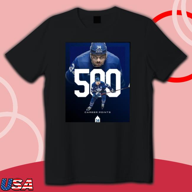Toronto Maple Leafs 500 Career Points T-Shirt