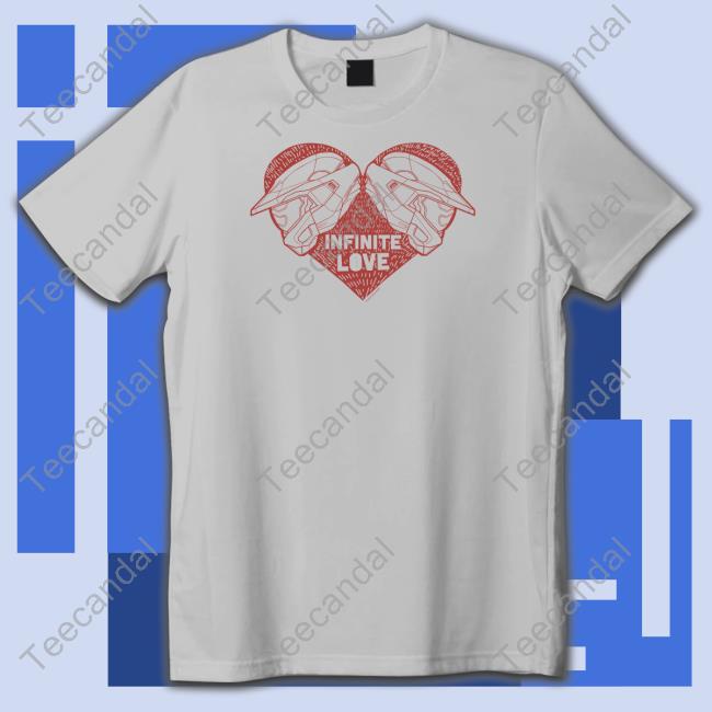 Infinite Love Halo Helmet Heart Fleece Long Sleeve Tee