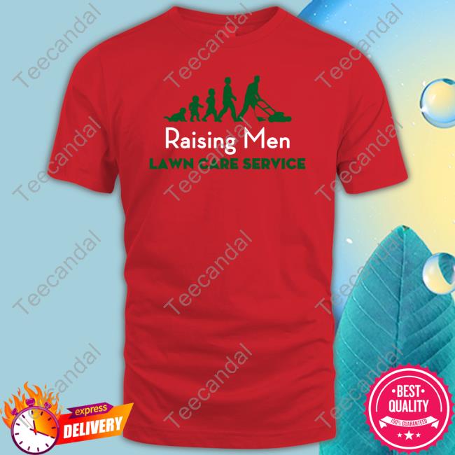 Raising Men Lawn Care Service Christmas Tee