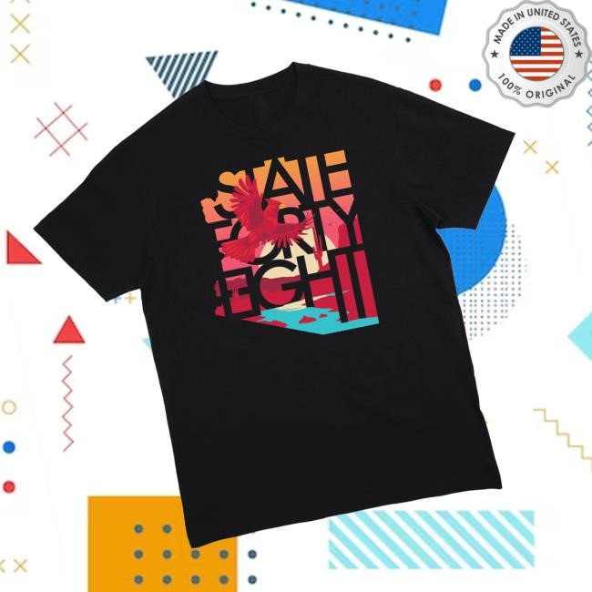 State Forty Eight Merch Men’S Crew Neck Take Flight Black Tee