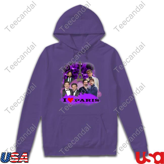 I Love Paris Pedro Pascal Hoodie