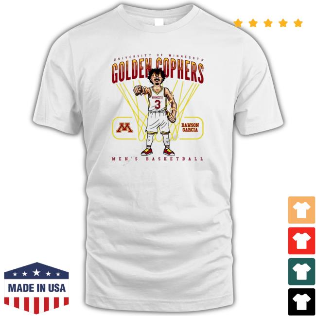 Dawson Garcia University Of Minnesota Golden Gophers Ncaa Basketball shirt