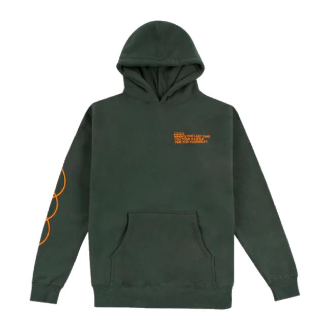Official Mac Millers Website Merch Store Take A Little Time Heavyweight Green Hoodie Sweatshirt Macmillerswebsite Shop