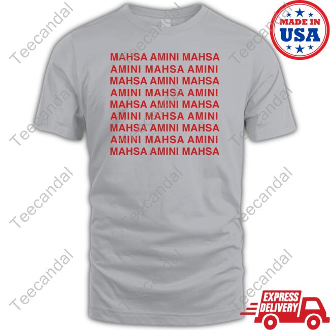 Jessica Chastain Wearing Mahsa Amini Tee Shirts