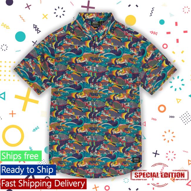 Koi Waves Aop Hawaiian Tee