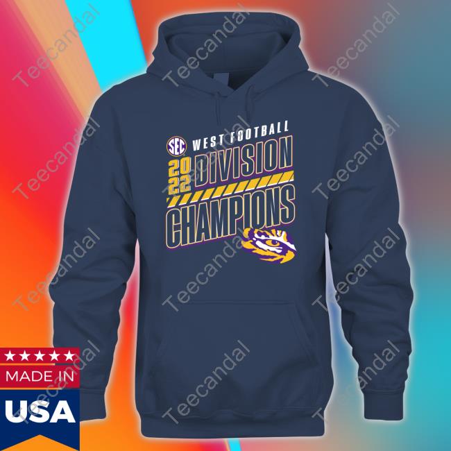 Fanatics Merch Lsu Tigers Sec West Football 2022 Division Champions T Shirt Tigerbait