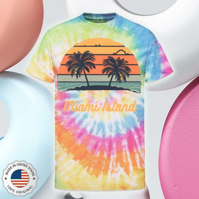 Official Miami Island Unisex Tie Dye Sweater
