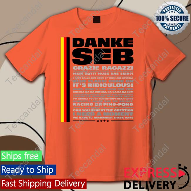 Wtf1 Shop Danke Seb Grazie Ragazzi T Shirt