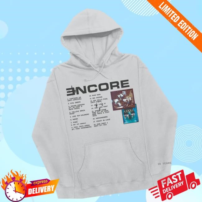 Official Eminem Online Store Encore 20Th Anniversary Shirt