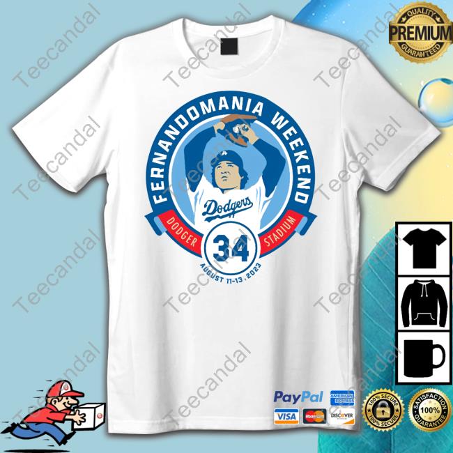 Los Angeles Dodgers Fernandomania Weekend Dodger Stadium 34 Tee Shirts