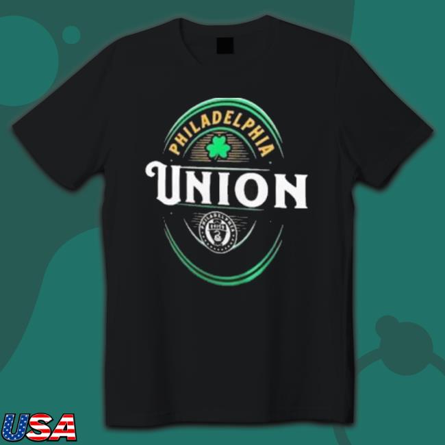 Men’S Philadelphia Union Black Forever Lucky Long Sleeve Shirt