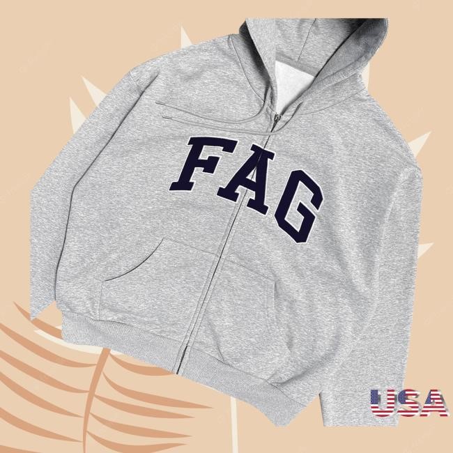 Boycrazy Fag Zip Hoodie Boycrazy Merch Store Fag