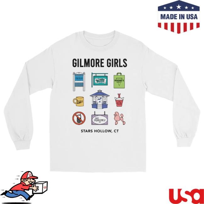 Wbshop Merch Gilmore Girls Stars Hollow Icons Long Sleeve Sweatshirt
