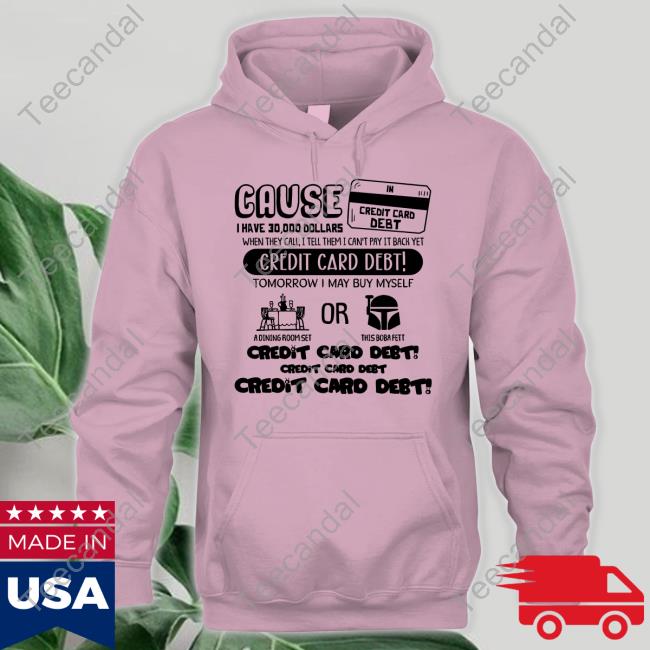 Teespeele Cause Credit Card Debt Hoodie