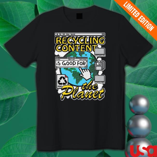 Recycling Content Is Good For The Planet Hooded Sweatshirt