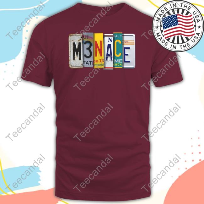 Menace License Plate Shirts