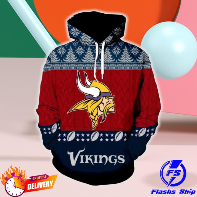 Minnesota Vikings 3D Shirt Christmas For Men & Women