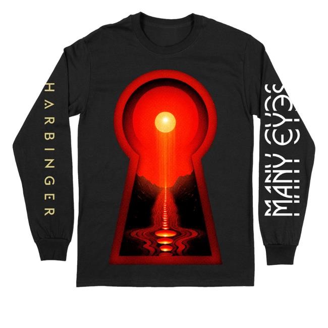 Deathwishinc Merch Many Eyes "Harbinger" Black Shirts