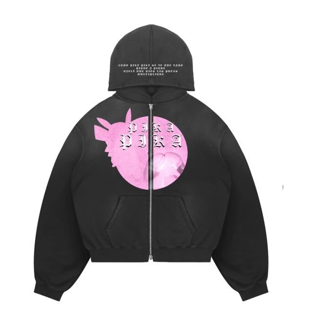 Fuerzaregida Merch Store Fuerza Regida Pika Pika Sweatshirt Pink