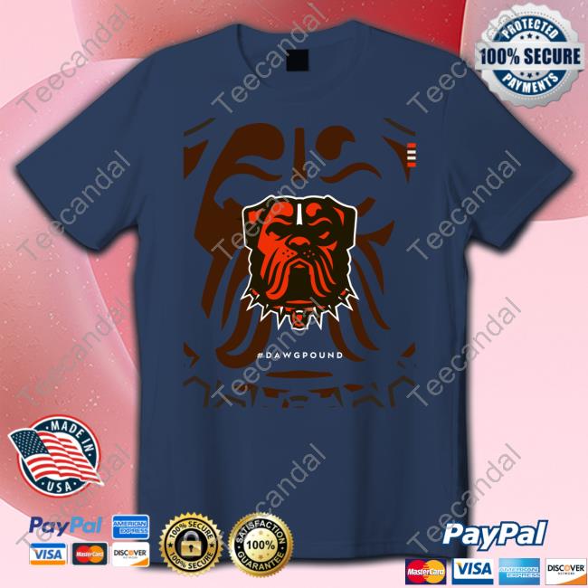 Cleveland Browns Dawg Pound New Official Dog Logo New Shirt