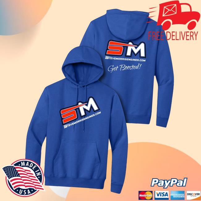 Official Steve Morris Engines Merch Store Sm Logo Hoodie - Blue Or Black T-Shirt