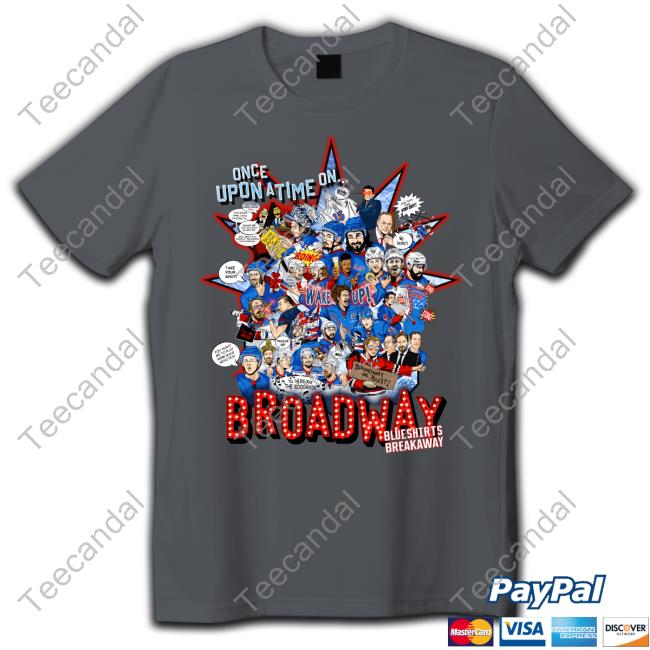 Once Upon A Time On Broadway Blueshirts Breakaway Hooded Sweatshirt