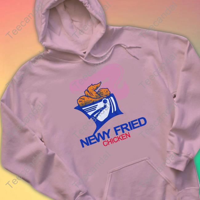 Lavender Baj Wearing Newy Fried Chicken Tee Shirt