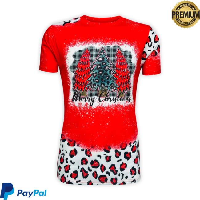 Iltex Shop Merry Christmas Red Cheetah Short Sleeve Top t-shirt, hoodie, tank top, sweater and long sleeve t-shirt
