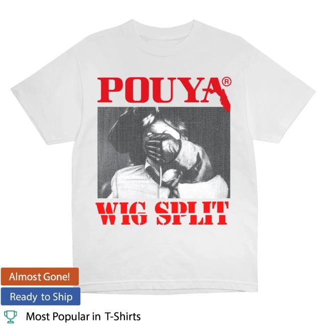 Pouya Merch Pouya Wig Split White Hoodie Sweatshirt