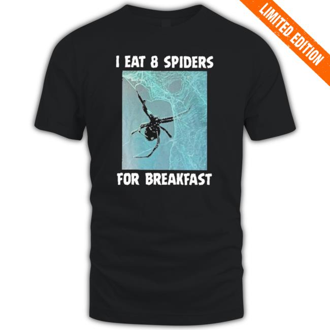 Official I Eat 8 Spiders For Breakfast Hooded Sweatshirt