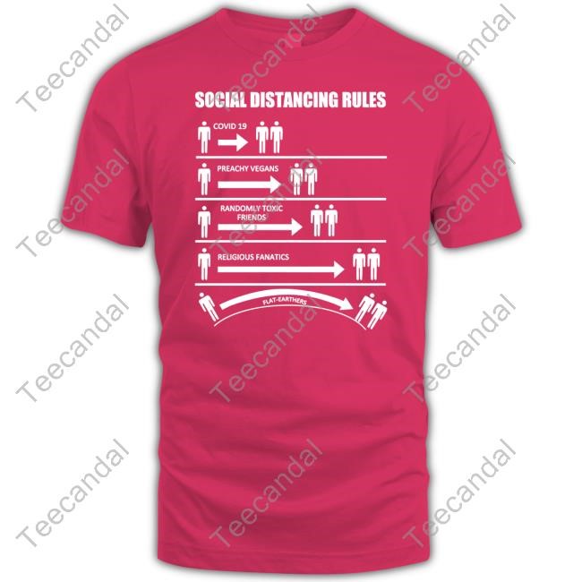 Social Distancing Rules Covid 19 Preachy Vegan Long Sleeve T Shirt