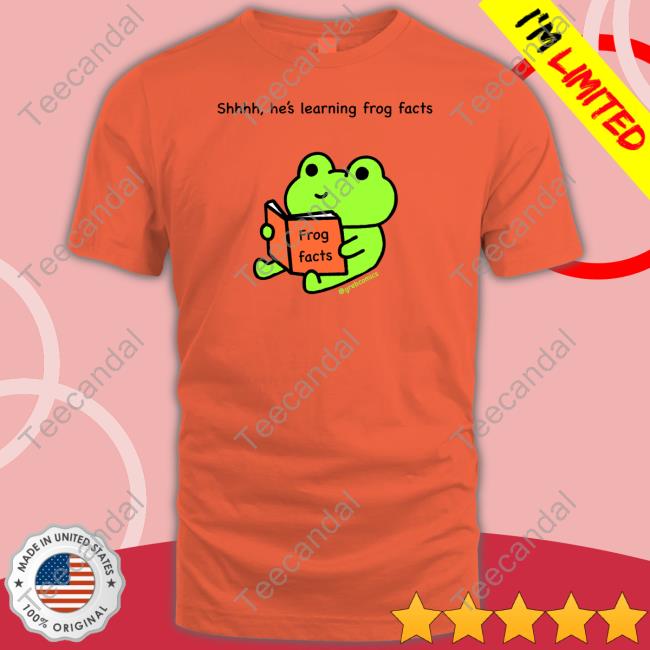 Greb Comics Shhhh He's Learning Frog Facts Tee Shirts Grebcomics Greb Comics Shhhh He's Learning Frog Facts Hooded Sweatshirt Grebcomics