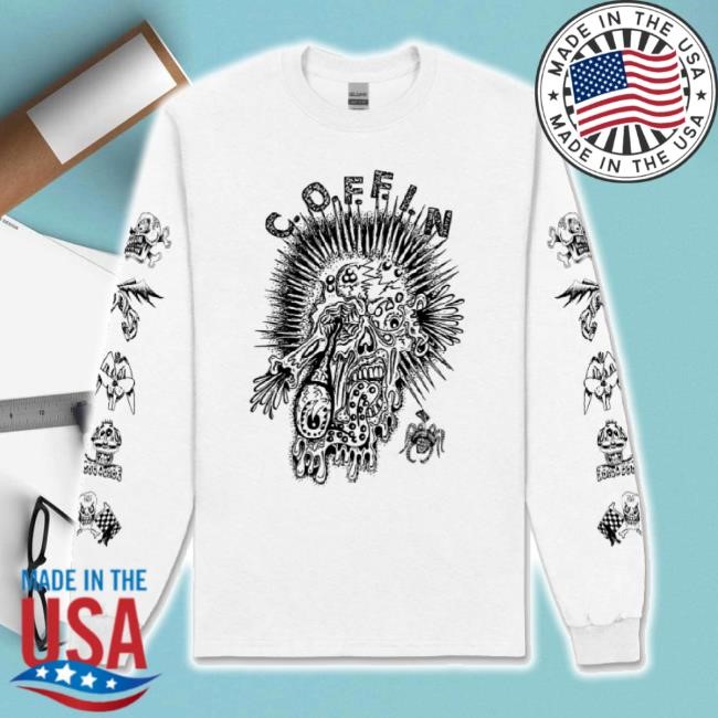 Original Yummihead White Sweatshirt C.O.F.F.I.N Shop Merch Store