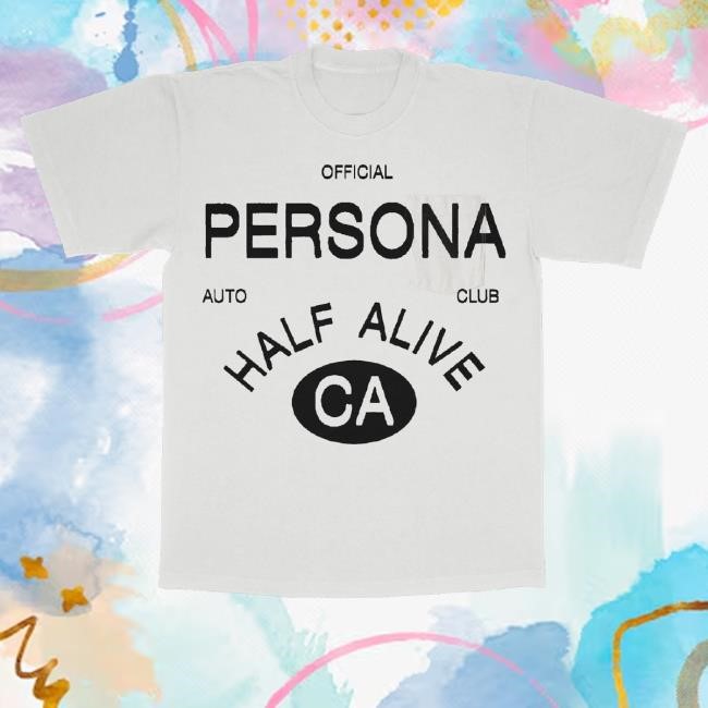 Official Half Alive Merch Persona Auto Club White Shirts